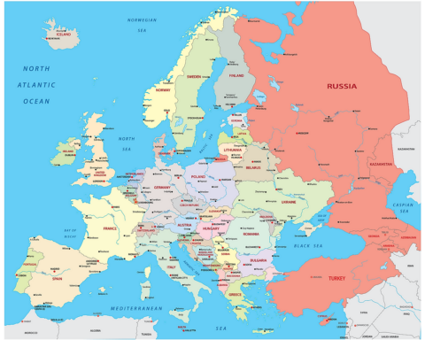 How Many Countries Are In Europe