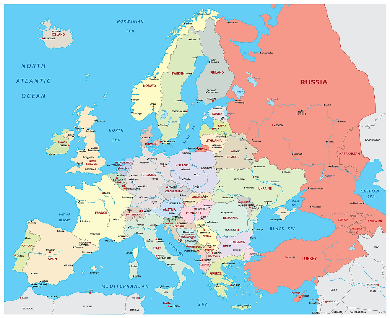 How Many Countries Are In Europe
