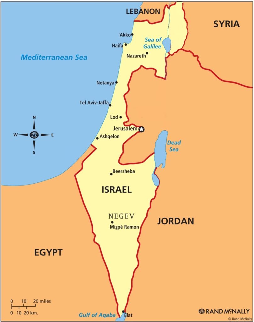 Maps Of Israel Manufactured1987 Com