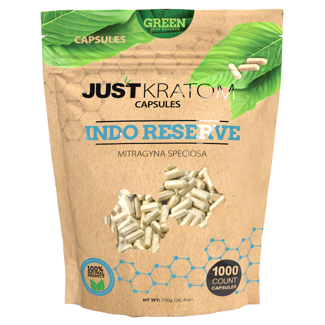 Green Vein Indo Reserve Kratom Capsules