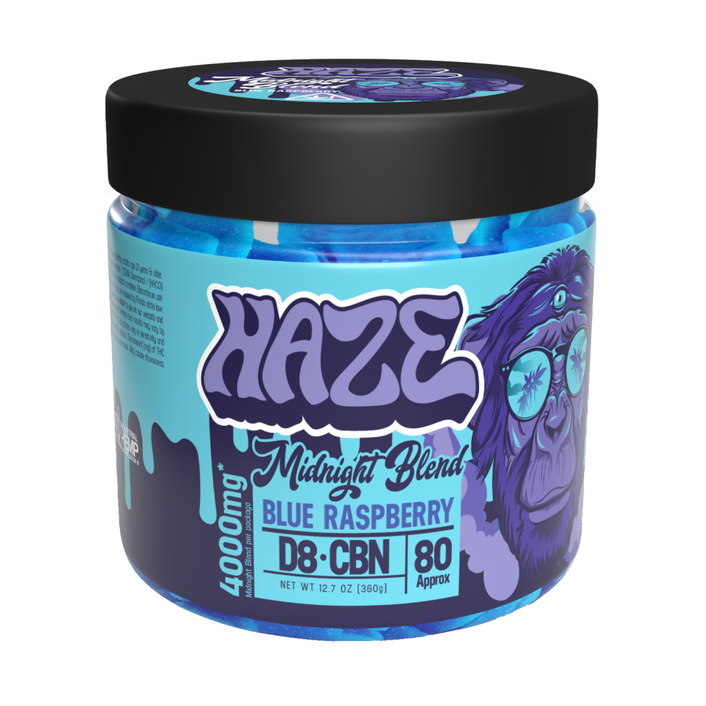 Haze Midnight Blend Gummies – Indica 2000mg – 4000mg